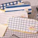 包邮 韩国创意可爱简约男女学生帆布大容量文具笔袋笔盒生日礼物
