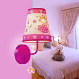 新品儿童灯卡通创意公主城堡粉色单壁灯孩子卧室书女孩儿童房包邮