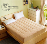 保利家纺羊羔绒床笠式床垫 床褥防滑保暖保护垫1.8米1.5m双人床垫