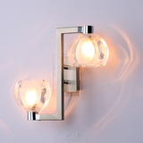 现代简约不锈钢水晶壁灯心形出口品质水晶壁灯意大利风格水晶壁灯