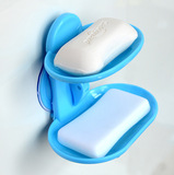 【天天特价】创意香皂吸盘双层肥皂盒香皂盒卫生间免打孔置物架