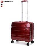 新款SUISSEWIN瑞士军刀拉杆箱18寸登机箱万向轮PC新潮旅行行李箱