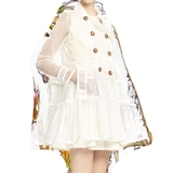 特价199 工厂直供 超美不留后悔 定织蕾丝 娃娃摆风衣雨衣