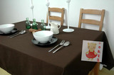 5折包邮 纯色咖啡色桌布台布餐桌布茶几布纯棉布艺棕色欧式长方形