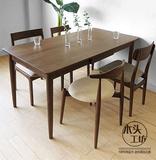 新品日式实木家具简约环保餐桌椅组合美式乡村美国白橡木支持定制