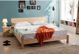 简约现代实木床特价原木床1.8米双人床宜家1.5米松木床尺寸可定制