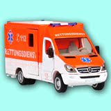 合金汽车模型小汽车玩具仿真汽车模型SIKU奔驰救护车全金属可开门