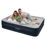 美国INTEX67738内置电泵双层充气床双人气垫床户外防潮垫特价