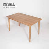 日式全实木餐桌原木进口橡木现代简约小户型1.2米/1.4米/1.6米