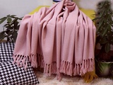 样板房现代宜家韩式公主粉色双面针织流苏沙发床尾空调午休搭毯