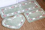 可爱田园方形印花地垫门垫客厅卧室地毯卫生间吸水垫防滑垫可机洗