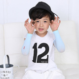 夏季儿童防晒透气冰丝袖套韩版0-8岁男女宝宝用户外防蚊防虫袖套