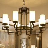 新中式吊灯复古铁艺新古典金色客厅餐厅卧室后现代茶楼包厢酒店灯