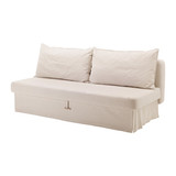 ◆北京宜家代购◆IKEA 黑米纳 三人沙发床 布艺沙发床 米黄色 180