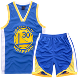 30号库里儿童篮球服小学生班服男童运动套装 小孩球衣队服训练服