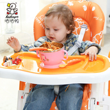 哈哈鸭多功能儿童餐椅可折叠座椅便携婴儿餐椅餐桌椅高档宝宝餐椅