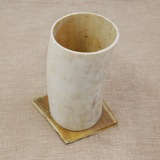 天然牛角杯子酒杯家居餐具茶杯创意水杯手工 半成品DIY牛角原料