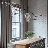 美式现代简约客厅餐厅别墅灯创意个性Lindsey分子玻璃吊灯原工艺