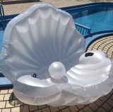 【现货】日本贝壳珍珠扇贝充气沙发水床气垫浮床浮排游泳摄影道具