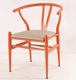 美式乡村铁艺牛角椅时尚创意彩色餐桌椅简约现代咖啡厅皮革休闲椅