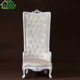 欧式高背形象椅装饰椅休闲沙发椅子酒店会所洽谈沙发老虎椅公主椅