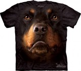 美国代购the mountain罗威纳犬时尚创意男女款印花3D短袖t恤