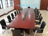 江浙沪包邮会议桌简约现代培训桌板式油漆实木会议桌10小型会议桌