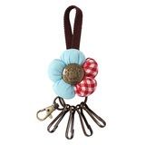 韩版花朵汽车钥匙扣 男女创意小礼物韩国可爱布包包挂件个性U盘扣