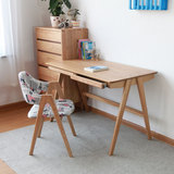 特价书桌家用北欧实木白橡木写字桌现代学习桌电脑桌办公桌带抽屉