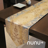 nunu+ 【包邮】渐变色。防滑欧式提花桌旗轻奢时尚样板房桌旗餐旗