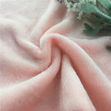 浅虾粉色 超柔 纯色双面法兰绒 短毛绒面料 DIY双面绒布料批发