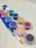 儿童涂鸦画颜料 专用环保水彩数字油画颜料 12色丙烯颜料送笔