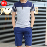男士夏装套装夏季2016新款短袖休闲薄款夏日五分七分短裤潮流韩版