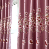 2016年高档欧式绣花遮光窗帘成品定制客厅卧室布料特价批发
