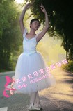 儿童长款芭蕾裙成人专业舞裙大型表演演出泡泡袖连身蓬蓬公主纱裙