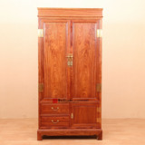 红木衣柜 花梨木中式两门衣柜 仿古实木大衣柜衣橱卧室收纳顶箱柜