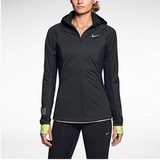 Nike 女子3M反光加绒速干跑步防风雨外套带面罩茄克619035-259