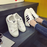 夏季运动鞋板鞋12初中学生女大童休闲白鞋子15岁韩版2016新款单鞋
