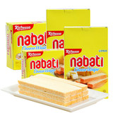 印尼进口丽芝士纳宝帝nabati奶酪夹心威化饼干零食品200g批发