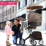 英国Douxbebe V3高景观婴儿手推车双向可躺可坐折叠轻便进口品牌