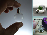 玻璃罩DIY吊坠饰品配件项链吊坠香水瓶精油瓶水晶玻璃球可打开