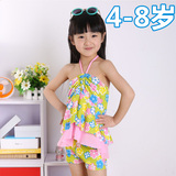 儿童泳衣女孩中大童同款连体裙式韩国中大童公主可爱学生4-8岁