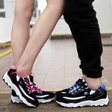【情侣款】韩国明星同款黑白熊猫鞋男女时尚休闲厚底运动跑步潮鞋