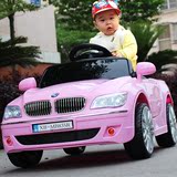 宝马儿童电动车四轮遥控汽车宝宝小孩可坐人玩具车 婴幼儿摇摆车