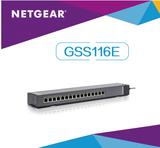 包邮顺丰 NETGEAR网件 GSS116E 插排式千兆1000M网管网络交换机