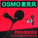 Rcgeek 灵眸Osmo配件手持云台耳麦 电容式麦录音咪录像外置麦克风