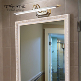 镜柜灯加深 铜色LED镜前灯浴室柜镜画灯美式欧式镜前灯简约镜箱灯