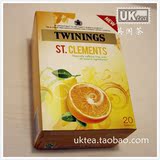 新版 英国茶BBE:2017.10 Twinings川宁桔子柠檬天然花果茶20茶包