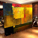 金莎屏风隔断 时尚玄关 客厅酒店 简欧油画抽象肌理，1扇特价 Q-7