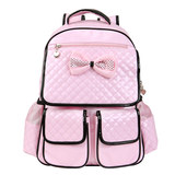 书包pinkme韩版女童1-6年级小学生双肩 女童旅游背包粉红3-6年级